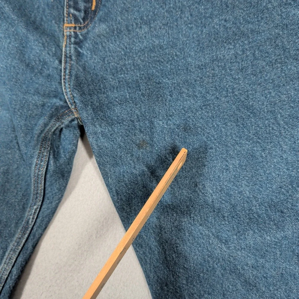 Carhartt Jeans Mens 48x28 Blue B460 DVB Relaxed Fit Workwear Denim Pants